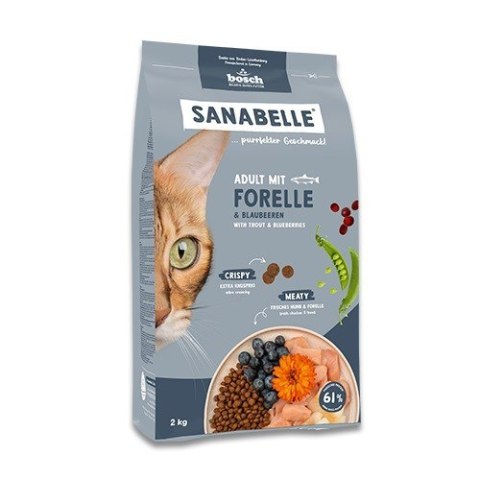 BOSCH Sanabelle Adult pstrąg sucha karma dla kotów 8kg BOSCH Sanabelle Adult pstrąg sucha karma dla kotów 8kg