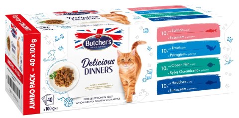 Butcher's Delicious Dinner Jumbo Pack ryba 40x100g Butcher's Delicious Dinner Jumbo Pack ryba 40x100g