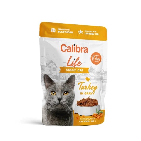 CALIBRA CAT life pouch adult turkey in gravy 85g CALIBRA CAT life pouch adult turkey in gravy 85g