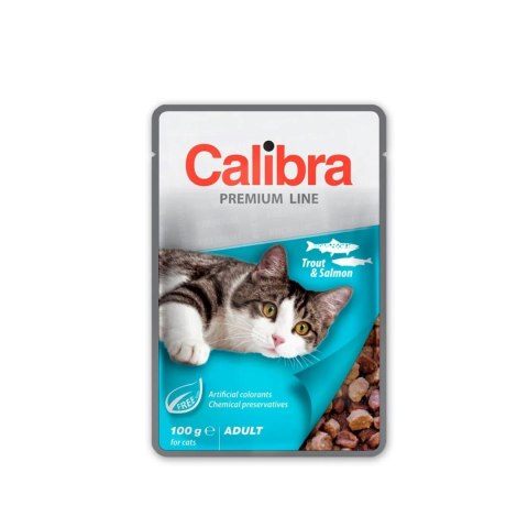 CALIBRA CAT premium adult trout&salmon 100g CALIBRA CAT premium adult trout&salmon 100g