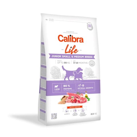 CALIBRA DOG life junior small&medium lamb 2,5kg CALIBRA DOG life junior small&medium lamb 2,5kg