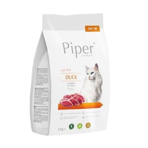 DOLINA NOTECI Piper Animals z kaczką - sucha karma dla kota - 3 kg DOLINA NOTECI Piper Animals z kaczką - sucha karma dla kota - 3 kg