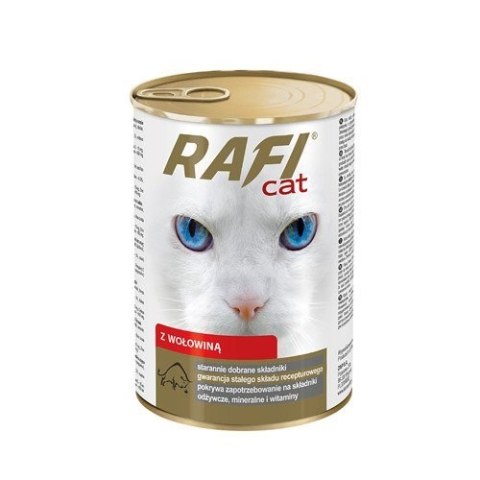 Dolina Noteci Rafi Cat z wołowiną-kaw. w sos 415g Dolina Noteci Rafi Cat z wołowiną-kaw. w sos 415g