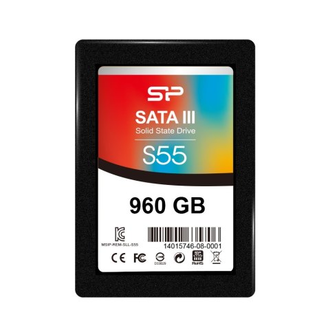 Dysk SSD Silicon Power S55 960GB 2,5" SATA III 560/530 MB/s (SP960GBSS3S55S25) Dysk SSD Silicon Power S55 960GB 2,5" SATA III 560/530 MB/s (SP960GBSS3S55S25)
