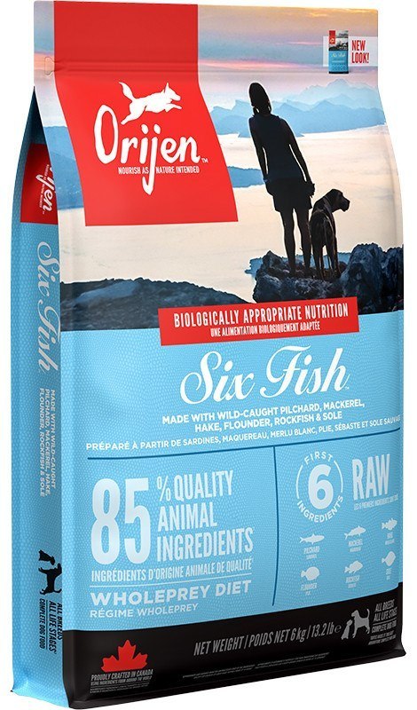 ORIJEN Six Fish - sucha karma dla psa - 6kg