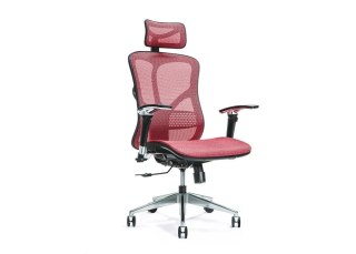 Ergonomiczny fotel biurowy ERGO 500 czerwony (WYPRZEDAŻ)