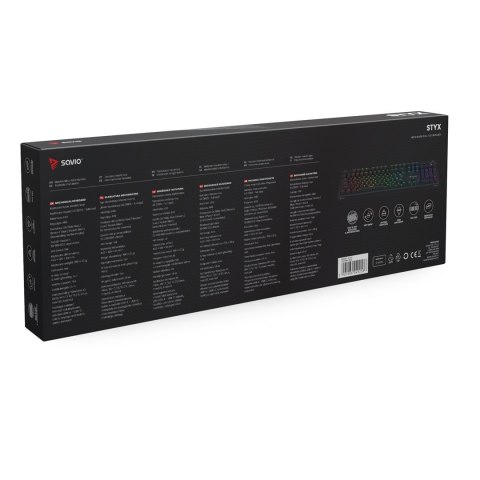 SAVIO KLAWIATURA MECHANICZNA STYX OUTEMU PEACH SILENT HOT SWAP RGB