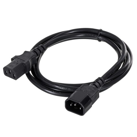 Kabel GEMBIRD PC-189-VDE (C13 / IEC C13 / IEC 320 C13 - C14 ; 1,8m; kolor czarny) Kabel GEMBIRD PC-189-VDE (C13 / IEC C13 / IEC 320 C13 - C14 ; 1,8m; kolor czarny)