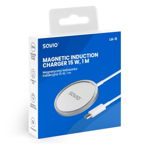 SAVIO ŁADOWARKA INDUKCYJNA 15W 1M LA-11 SAVIO ŁADOWARKA INDUKCYJNA 15W 1M LA-11