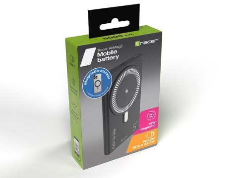 TRACER POWERBANK AIRMAG2 5000MAH PD20W+15W MAG TRACER POWERBANK AIRMAG2 5000MAH PD20W+15W MAG