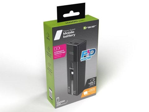 TRACER POWERBANK QUANT 10000MAH 100W PD+QC TRACER POWERBANK QUANT 10000MAH 100W PD+QC