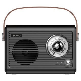 SAVIO RADIO PRZENOŚNE CZARNE RS-01