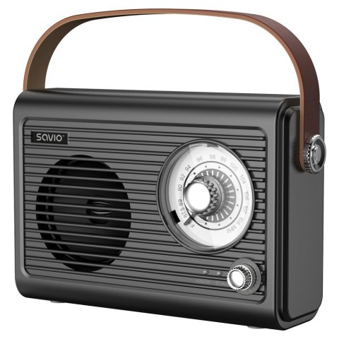 SAVIO RADIO PRZENOŚNE CZARNE RS-01 SAVIO RADIO PRZENOŚNE CZARNE RS-01