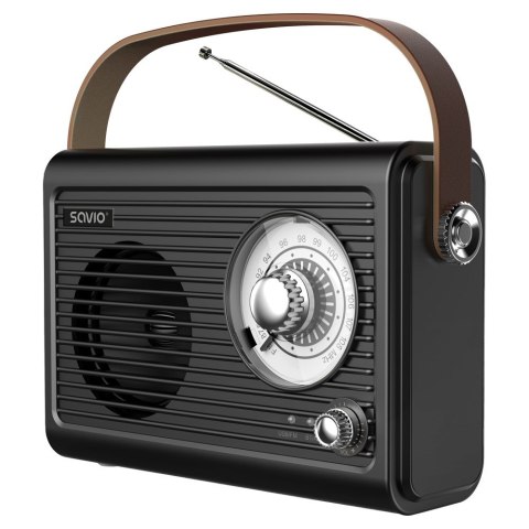 SAVIO RADIO PRZENOŚNE CZARNE RS-01 SAVIO RADIO PRZENOŚNE CZARNE RS-01