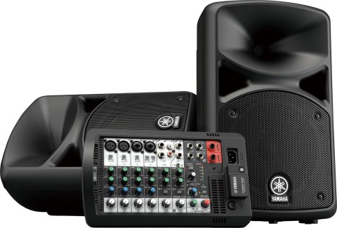 Yamaha STAGEPAS 400BT - Przenośny system PA z 8-kanałowym mikserem i wbudowaną końcówką mocy Yamaha STAGEPAS 400BT - Przenośny system PA z 8-kanałowym mikserem i wbudowaną końcówką mocy