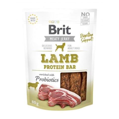 Brit Jerky Lamb Protein Bar - Jagnięcina - przysmak dla psa - 200 g