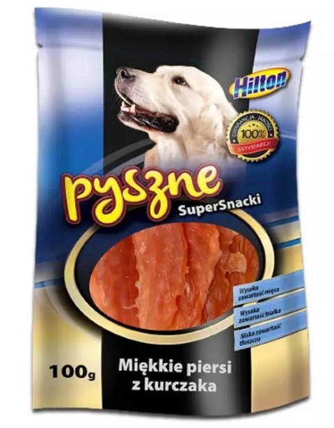 HILTON Przysmak miękkie piersi z kurczakadla psa - 100 g HILTON Przysmak miękkie piersi z kurczakadla psa - 100 g