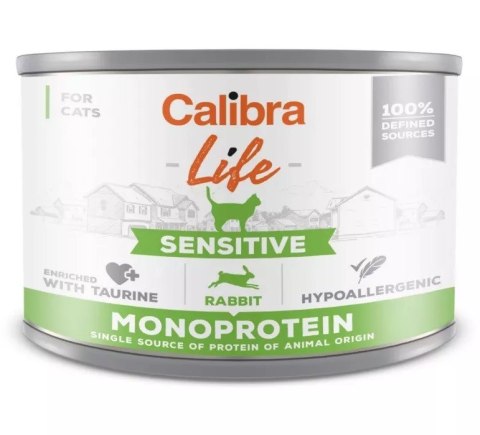 Calibra Cat Life Sensitive Rabbit - mokra karma dla kota - 200 g Calibra Cat Life Sensitive Rabbit - mokra karma dla kota - 200 g
