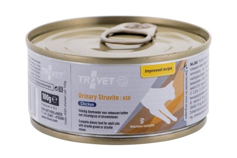 TROVET ASD Urinary Struvite z kurczakiem - mokra karma dla kota - 100 g TROVET ASD Urinary Struvite z kurczakiem - mokra karma dla kota - 100 g