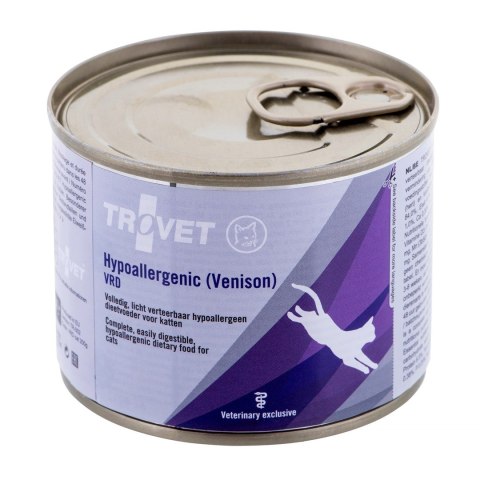 TROVET Hypoallergenic VRD z dziczyzną - mokra karma dla kota - 200g TROVET Hypoallergenic VRD z dziczyzną - mokra karma dla kota - 200g