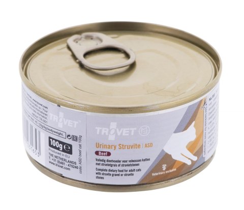Trovet ASD Urinary Struvite z wołowiną - mokra karma dla kota - 100 g Trovet ASD Urinary Struvite z wołowiną - mokra karma dla kota - 100 g