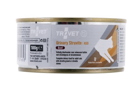 Trovet ASD Urinary Struvite z wołowiną - mokra karma dla kota - 100 g Trovet ASD Urinary Struvite z wołowiną - mokra karma dla kota - 100 g