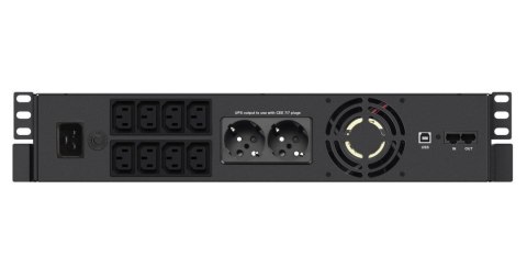 INFOSEC ZASILACZ AWARYJNY UPS X4 3000 RM PLUS, 3000VA, 1800W, 8x C13, 2x FR/Schuko