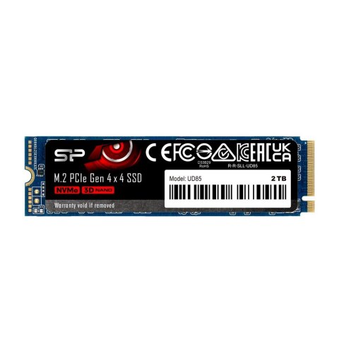 Dysk SSD Silicon Power UD85 2TB M.2 PCIe NVMe Gen4x4 NVMe 1.4 3600/2800 MB/s Dysk SSD Silicon Power UD85 2TB M.2 PCIe NVMe Gen4x4 NVMe 1.4 3600/2800 MB/s