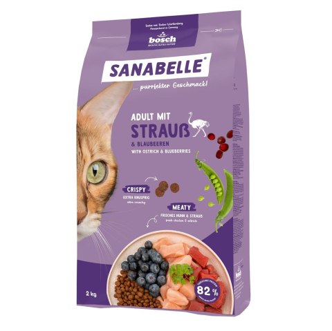 BOSCH Sanabelle Adult Poultry struś 2kg BOSCH Sanabelle Adult Poultry struś 2kg