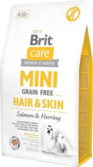 BRIT Care Mini Hair&Skin Salmon&Herring - sucha karma dla psa - 2 kg (WYPRZEDAŻ)
