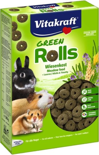 VITAKRAFT GREEN ROLLS przysmak dla gryzoni 500g