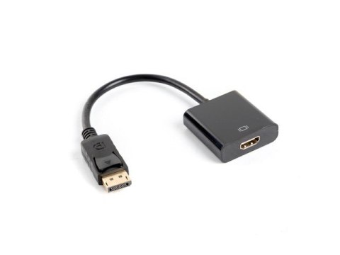 Adapter Lanberg AD-0009-BK (DisplayPort M - HDMI F; 0,10m; kolor czarny) Adapter Lanberg AD-0009-BK (DisplayPort M - HDMI F; 0,10m; kolor czarny)