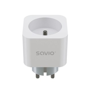 SAVIO INTELIGENTNE GNIAZDKO WI-FI, 16A, TIMER, POMIAR ZUŻYCIA ENERGII, AS-01