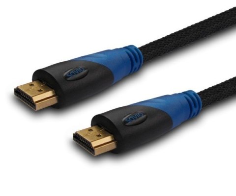 Kabel SAVIO cl-49 (HDMI M - HDMI M; 5m; kolor czarny) Kabel SAVIO cl-49 (HDMI M - HDMI M; 5m; kolor czarny)