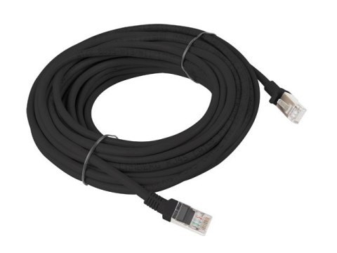 Patchcord UTP Lanberg PCU5-10CC-1000-BK (RJ45 - RJ45 ; 10m; UTP; kat. 5e; kolor czarny) Patchcord UTP Lanberg PCU5-10CC-1000-BK (RJ45 - RJ45 ; 10m; UTP; kat. 5e; kolor czarny)
