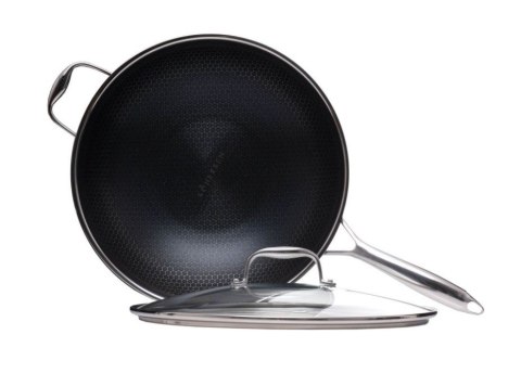 Wok z powłoką DIAMOND Kohersen Black Cube z pokrywką (32 cm ; 5,1l)