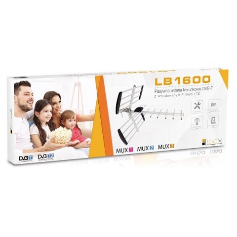 LIBOX ANTENA KIERUNKOWA DVB-T 16-EL. PASYWNA Z FILTREM LTE