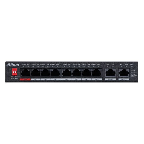 SWITCH POE PFS3010-8ET-96-V2 8-PORTOWY DAHUA