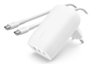 Ładowarka Belkin BoostCharge 3 Port USB-C PD 3.1 PPS Wall Charger 67W White