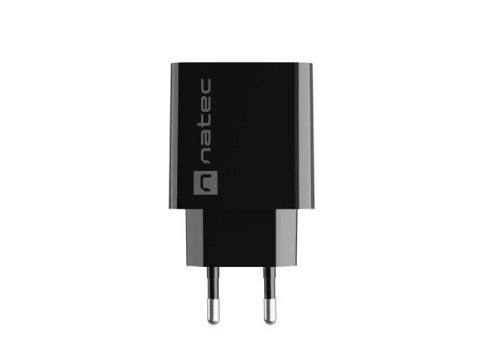 NATEC ŁADOWARKA SIECIOWA RIBERA USB-A 18W CZARNA NUC-2058