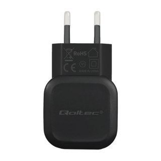 QOLTEC ŁADOWARKA SIECIOWA 12W | 5V | 2.4A | USB |+KABEL MICRO USB