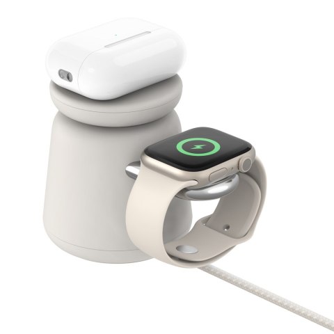 Ładowarka bezprzewodowa Belkin BoostCharge Pro 2-in-1 Wireless Charging Dock with MagSafe iPhone/Apple Watch 15W Sand