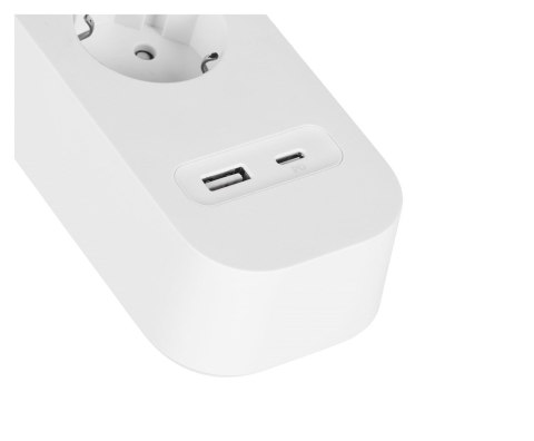 Listwa zasilająca Belkin Power Surge 4-PORT + 1xUSB-A +1xUSB-C 2.4A PD 525J 2m White Schuko