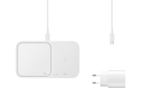 Samsung Wireless Charger Duo (without Travel Adapter), White