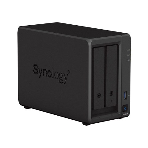 NAS Synology DS723+; Tower; 2x (3.5" SATA HDD); AMD Ryzen R1600;,2GB DDR4 ECC (max. 32GB), 2x 1GbE RJ-45