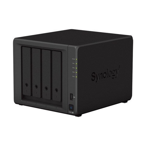 NAS Synology DS923+; Tower; 4x (3.5" SATA HDD); AMD Ryzen R1600; 4 GB DDR4 ECC SODIMM (max. 32GB), 2x 1GbE RJ-45