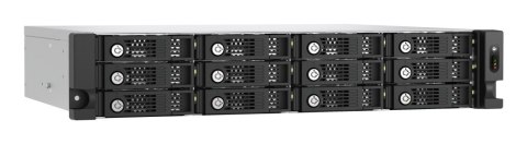 Qnap TL-R1200PES-RP Expansion unit, 12-bay 2U rackmount, 12x 2.5/3.5" SATA, 2 ports (SFF-8644 1x2), redundant PSU, without rail 