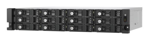 Qnap TL-R1200PES-RP Expansion unit, 12-bay 2U rackmount, 12x 2.5/3.5" SATA, 2 ports (SFF-8644 1x2), redundant PSU, without rail 