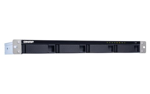 Qnap TS-431XeU-8G, 1U, 4 x 2.5"/3.5" SATA , Annapurna Labs Alpine AL-314 1.7GHz, 8GB DDR3 SODIMM (Max. 8GB), 1 x 10GbE SFP+  2 x