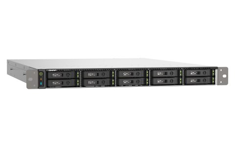 Qnap TS-h1090FU-7232P-64G, 1U, 12 x 2.5" U.2 NVMe PCIe/SATA, AMD EPYC 7232P 8C/16T, 64GB RDIMM DDR4 (Max. 1TB), 2 x 25GbE SFP28,